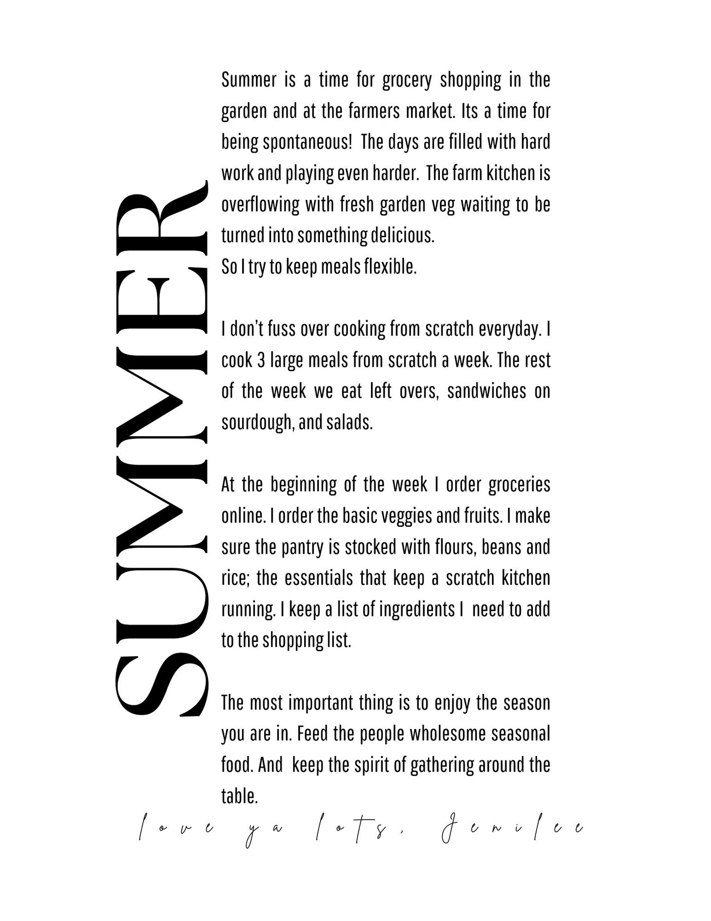 Summer: A week of seasonal recipes